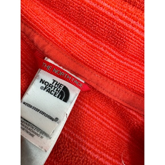 The North Face TKA 100 Fleece Women's Fleece Full Zip Masonic Orange Large L - Picture 8 of 9